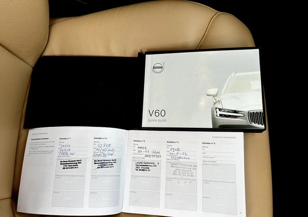 Volvo V60 cena 84400 przebieg: 117890, rok produkcji 2018 z Żukowo małe 781